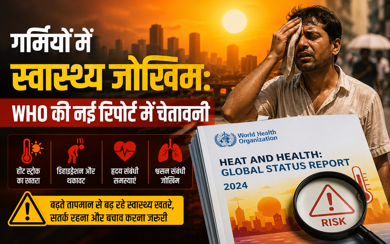 गर्मियों में स्वास्थ्य जोखिम