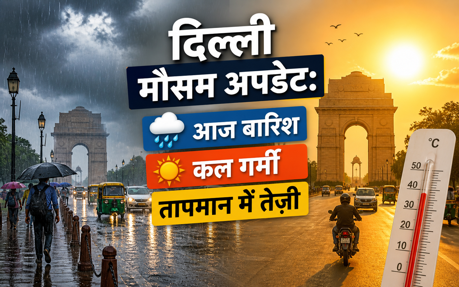 दिल्ली मौसम अपडेट